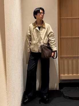 「Chikashitsu +（チカシツプラス）のアイテム」を使った、KAMMAさん（メンズ・178cm）の秋コーディネート