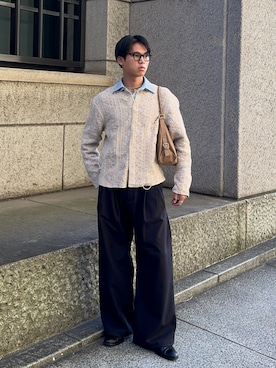 「STANDOIL（スタンドオイル）のアイテム」を使った、KAMMAさん（メンズ・178cm）の春コーディネート