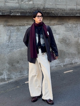 「guepard（ギュパール）のアイテム」を使った、KAMMAさん（メンズ・178cm）の冬コーディネート