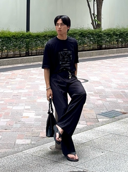 【LURAKU】One tuck straight slacks / 1タックストレートスラックス