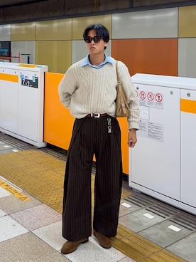 「アイテム（その他）」を使った、KAMMAさん（メンズ・178cm・20代）の秋コーディネート