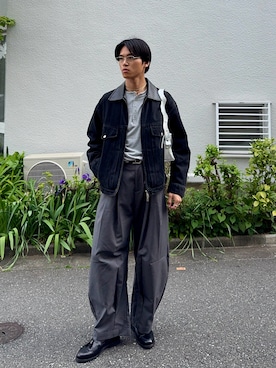 「LURAKU（ルラク）のアイテム」を使った、KAMMAさん（メンズ・178cm）の春コーディネート