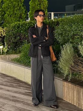 「COACH（コーチ）のアイテム」を使った、KAMMAさん（メンズ・178cm）の秋コーディネート