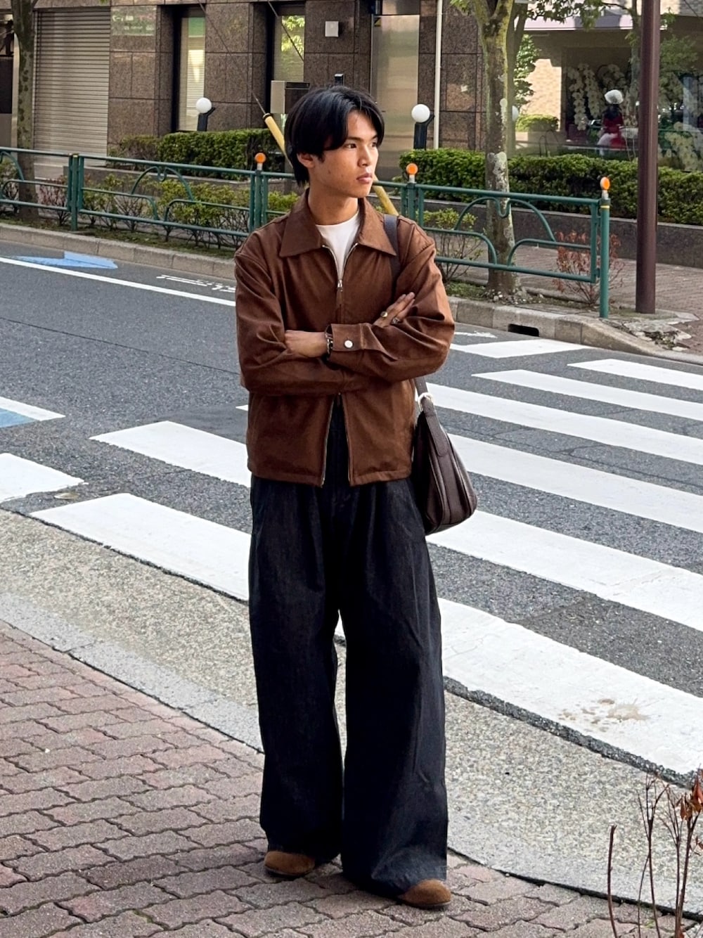 「LURAKU」シンセティックスエードジップジャケット LURAKU】Synthetic Suede Zip Jacket / LURAKU シンセティック