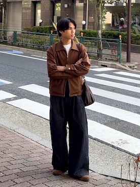 「アイテム（その他アウター）」を使った、KAMMAさん（メンズ・178cm）の秋コーディネート