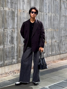 「アイテム（テーラードジャケット、その他）」を使った、KAMMAさん（メンズ・178cm）の秋コーディネート