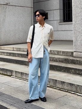 「アイテム（ハンドバッグ）」を使った、KAMMAさん（メンズ・178cm）の夏コーディネート