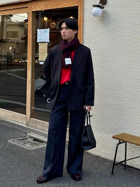 「アイテム（その他）」を使った、KAMMAさん（メンズ・178cm）の冬コーディネート