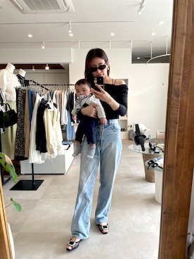 「LAGUNAMOON（ラグナムーン）のアイテム」を使った、rrimaaさん（レディース・162cm）の春コーディネート