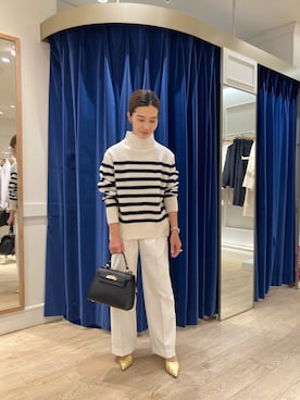 「AULENTTI（オウレンティ）のアイテム」を使った、hiroさん（レディース・152cm）の冬コーディネート