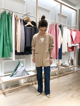 「Rie Miller（リエミラー）のアイテム」を使った、hiroさん（レディース・152cm）の冬コーディネート