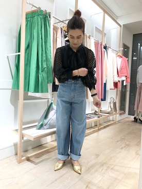 「Rie Miller（リエミラー）のアイテム」を使った、hiroさん（レディース・152cm）の冬コーディネート