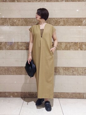 「スタッズシューズ」｜ぱやしさん（レディース・155cm）の夏コーディネート