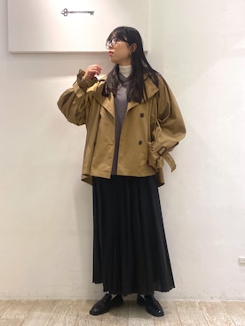 「e/rm」｜「アイテム（ジャケット/アウター）」を使った、miiさん（レディース・172cm）の冬コーディネート