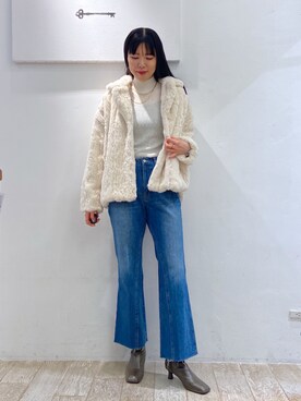 「アパートバイローリーズ」｜「アイテム（ブルゾン）」を使った、miiさん（レディース・172cm）の秋コーディネート