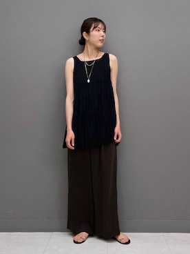 「A part by（アパートバイ）のアイテム」を使った、miiさん（レディース・172cm）の夏コーディネート
