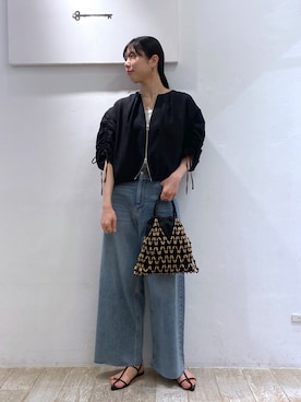 「アパートバイローリーズ」｜「アイテム（ブルゾン）」を使った、miiさん（レディース・172cm）の春コーディネート