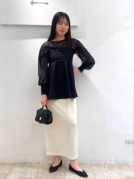 「アパートバイローリーズ」｜「アイテム（キャミソール）」を使った、miiさん（レディース・172cm）の春コーディネート