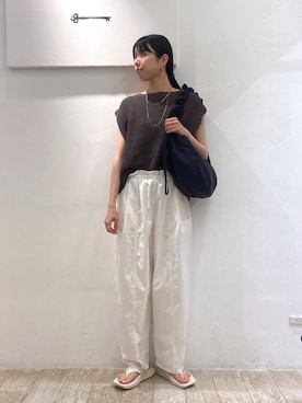 「e/rm」｜miiさん（レディース・172cm）の夏コーディネート