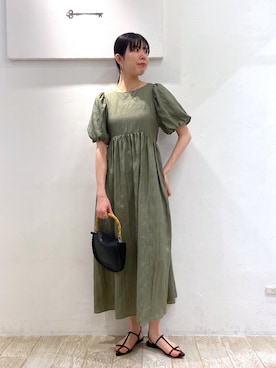 「e/rm」｜「アイテム（ワンピース/ドレス）」を使った、miiさん（レディース・172cm）の春コーディネート