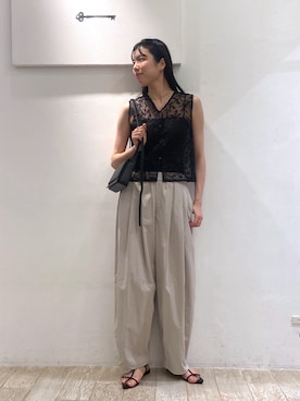 「アパートバイローリーズ」｜miiさん（レディース・172cm）の夏コーディネート