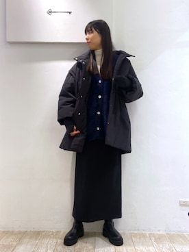 「e/rm」｜「アイテム（ジャケット/アウター）」を使った、miiさん（レディース・172cm）の冬コーディネート