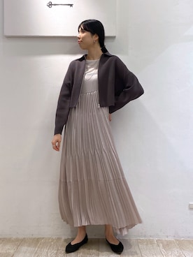 「アパートバイローリーズ」｜「アイテム（ワンピース/ドレス）」を使った、miiさん（レディース・172cm）の春コーディネート