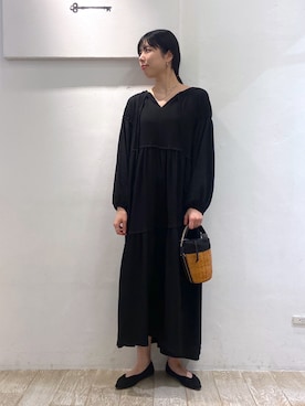 「e/rm」｜「アイテム（ワンピース/ドレス）」を使った、miiさん（レディース・172cm）の春コーディネート