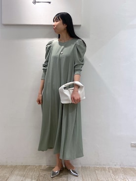 「e/rm」｜「アイテム（ワンピース/ドレス）」を使った、miiさん（レディース・172cm）の春コーディネート