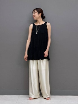 「アイテム（パンツ）」を使った、miiさん（レディース・172cm）の夏コーディネート