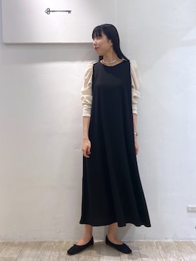 「アパートバイローリーズ」｜「アイテム（ワンピース/ドレス）」を使った、miiさん（レディース・172cm）の秋コーディネート