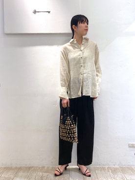 「アパートバイローリーズ」｜「アイテム（パンツ）」を使った、miiさん（レディース・172cm）の春コーディネート