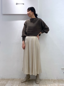 「アパートバイローリーズ」｜「アイテム（ブーツ）」を使った、miiさん（レディース・172cm）の秋コーディネート