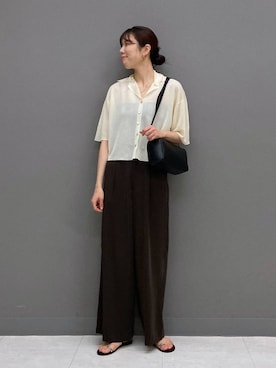 「アイテム（パンツ）」を使った、miiさん（レディース・172cm）の夏コーディネート
