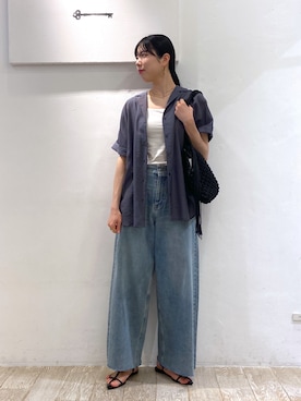 「アパートバイローリーズ」｜「アイテム（パンツ）」を使った、miiさん（レディース・172cm）の春コーディネート