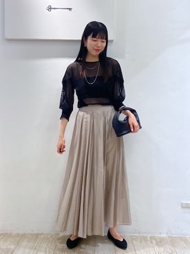 「アパートバイローリーズ」｜「アイテム（キャミソール）」を使った、miiさん（レディース・172cm）の夏コーディネート