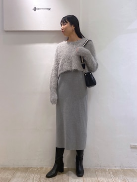 「アパートバイローリーズ」｜「アイテム（アクセサリー）」を使った、miiさん（レディース・172cm）の冬コーディネート