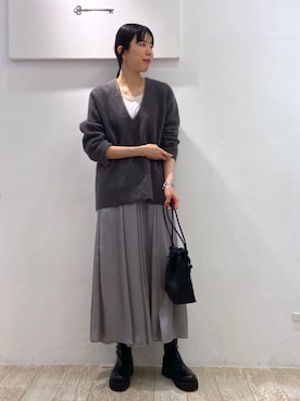 「アパートバイローリーズ」｜「アイテム（ブーツ）」を使った、miiさん（レディース・172cm）の冬コーディネート