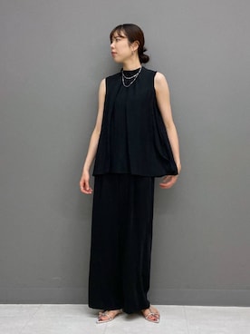 「A part by（アパートバイ）の≪追加2≫SUS/ビーズネックレス（ネックレス）」を使った、miiさん（レディース・172cm）の夏コーディネート