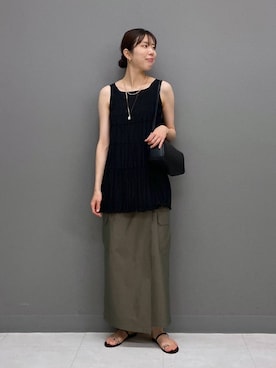 「アイテム（ハンドバッグ）」を使った、miiさん（レディース・172cm）の夏コーディネート