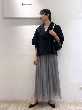 「アパートバイローリーズ」｜「アイテム（ジャケット/アウター）」を使った、miiさん（レディース・172cm）の春コーディネート