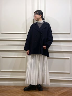 「A part by（アパートバイ）のアイテム（その他アウター）」を使った、miiさん（レディース・172cm）の秋コーディネート
