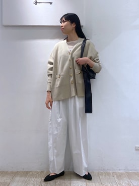「アパートバイローリーズ」｜「アイテム（パンツ）」を使った、miiさん（レディース・172cm）の春コーディネート