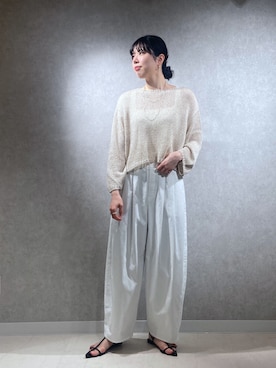 「アパートバイローリーズ」｜「アイテム（パンツ）」を使った、miiさん（レディース・172cm）の春コーディネート