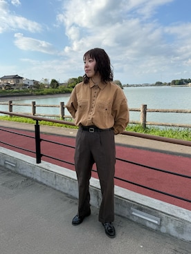 「TIMEX（タイメックス）のアイテム」を使った、みにまむさん（レディース・150cm）の秋コーディネート