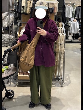 「VINTAGE（ヴィンテージ）のアイテム（帽子）」を使った、みにまむさん（レディース・150cm）の冬コーディネート