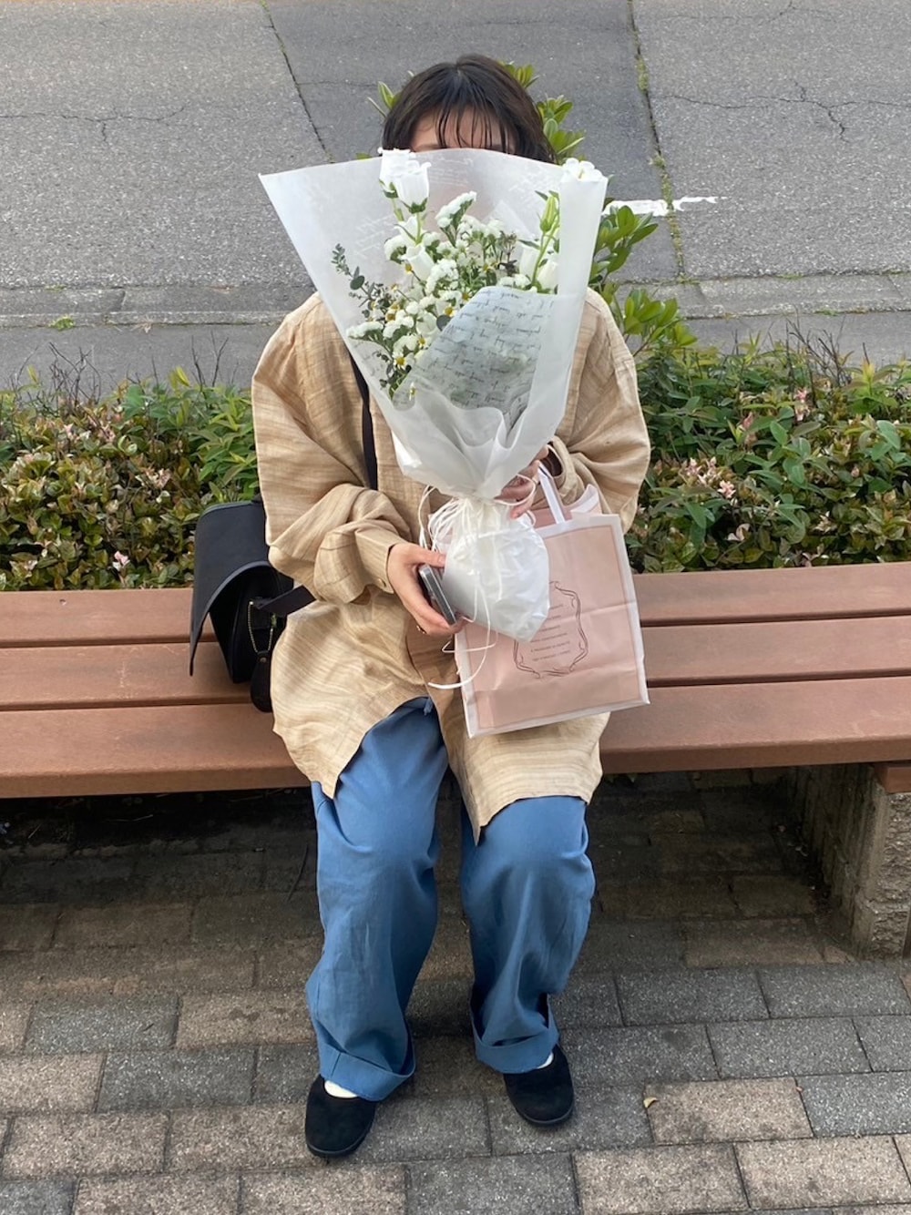 「古着、古着MIX、vintage、Moonstar、BRADY、夏コーデ、ファッションを楽しもう」｜「MoonStarのMoonstar (ムーンスター)SKOOLER BAND BALLET（バレエシューズ、ブラック系）」を使った、みにまむさん（レディース・150cm）の夏コーディネートの1枚目の写真
