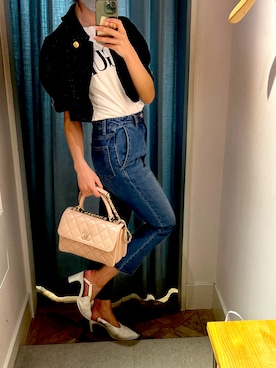 「chanel」｜「アイテム（ジャケット/アウター）」を使った、888yukiさん（レディース・167cm）の春コーディネート