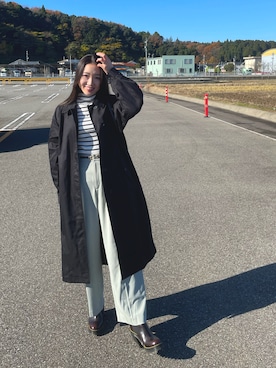 「アイテム（ベルト）」を使った、puchicoさん（レディース・164cm）の秋コーディネート