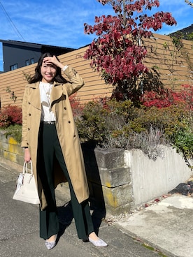 「アイテム（パンプス）」を使った、puchicoさん（レディース・164cm）の秋コーディネート